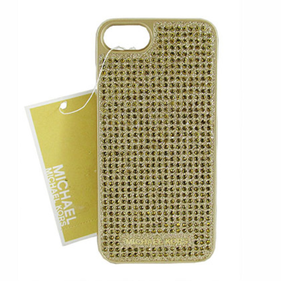 Michael Kors | Accessories | Nwt Michael Kors Pave Gold Iphone 7 Case ...
